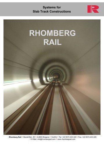 Systems for Slab Track Constructions - Rhomberg Bahntechnik