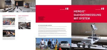 HERGiEÂ® GlEisvERMEssunG Mit systEM - Rhomberg Bahntechnik