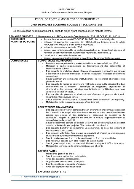 chef de projet ESS V3