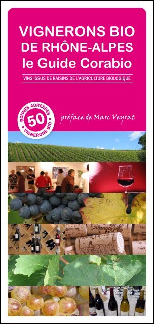 Guide Corabio des Vignerons bio de RhÃ´ne-Alpes