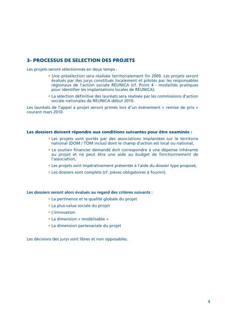 RÃ©unica - Dossier de candidature - Appel Ã  projet "Des initiatives ...