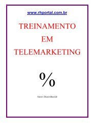 TREINAMENTO EM TELEMARKETING - RH Portal