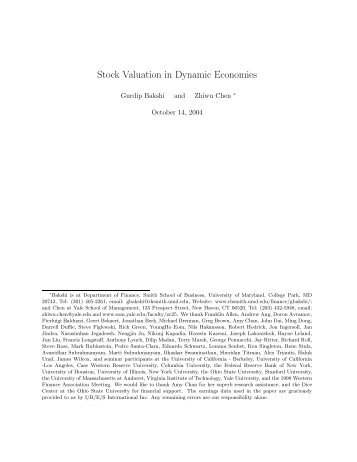 stock valuation formulas
