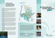 Flyer Quellenkonzerte - Rhumspringe