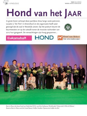 hond van het jaar 2012 show (verslag) - Ria Hörter