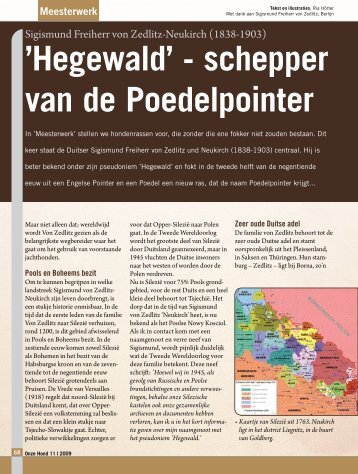 'Hegewald' - schepper van de Poedelpointer - Ria Hörter