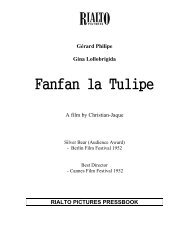 download Fanfan La Tulipe Pressbook - Rialto Pictures