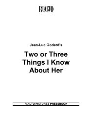 Jean-Luc Godard's Two Or Three Things I Know ... - Rialto Pictures
