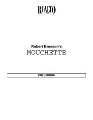download the Mouchette Pressbook - Rialto Pictures