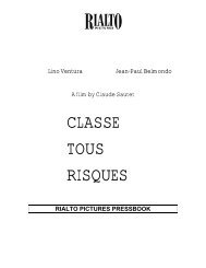 to download the Classe Tous Risques Pressbook - Rialto Pictures