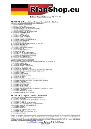 PS-3300_TH Dolmar_Motorkettensaege.pdf - Rian Gartentechnik