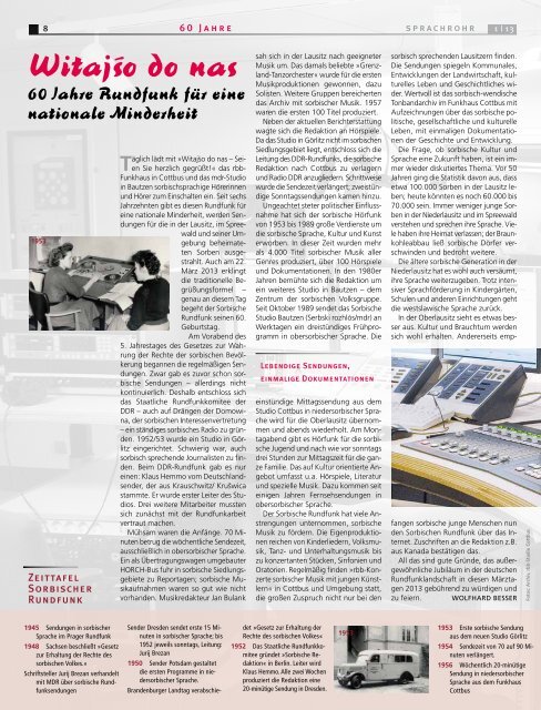 SPRACHROHR 1/2013