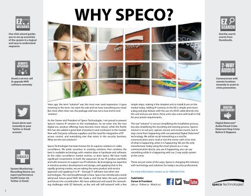Liberty Electronics will be hosting a Speco Lunch and Learn