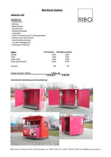 234 Mini-Kiosk-Outdoor - Ribo GmbH