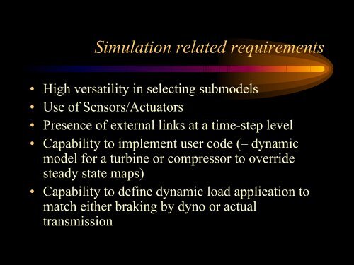 Analysis and modeling of transient operation of ... - Ricardo