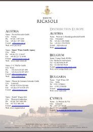 austria distribution europe austria belgium ... - Barone Ricasoli