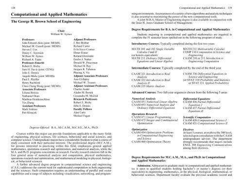 Computational and Applied Mathematics - Rice University