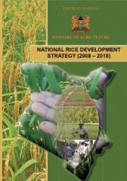 Ministry of Agriculture NRDS - Coalition for African Rice Development