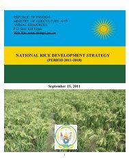 Ministry of Agriculture NRDS - Coalition for African Rice Development