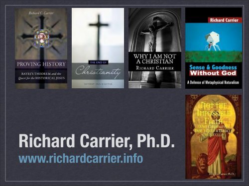 PDF slideshow - Richard Carrier