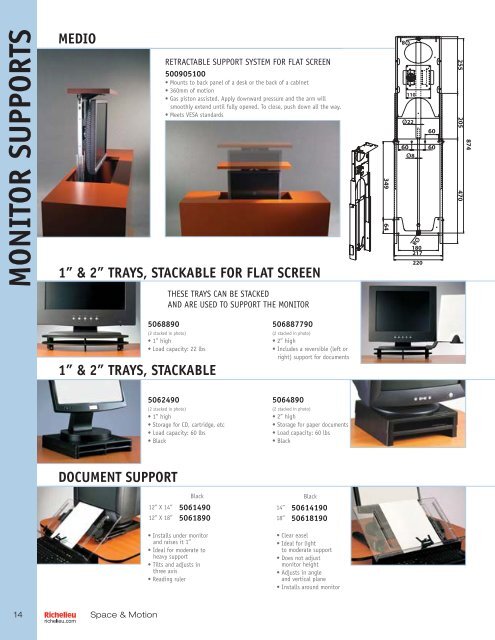 Ergonomic Keyboard Trays - Richelieu