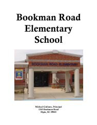 Bookman Road Elementary School - Richland School District Two!