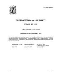 Fire Protection and Life Safety - Bylaw 8306 - City of Richmond