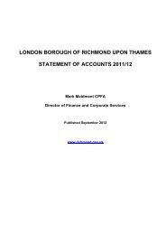 explanatory foreword - London Borough of Richmond upon Thames