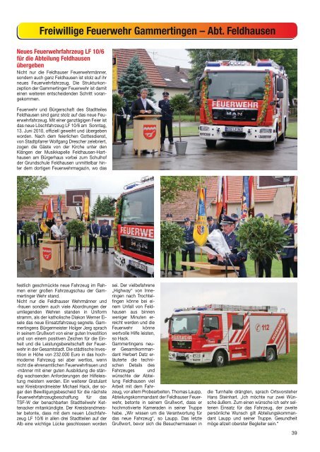 im Landkreis Sigmaringen - Feuerwehr Krauchenwies