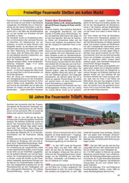 im Landkreis Sigmaringen - Feuerwehr Krauchenwies