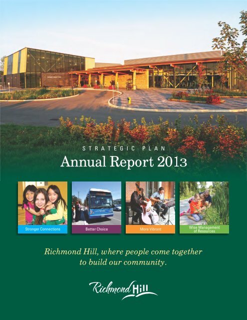 Strategic Plan Annual Report Website - Town of Richmond Hill