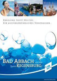 BAD ABBACH REGENSBURGs BAD ABBACH ... - Markt Bad Abbach