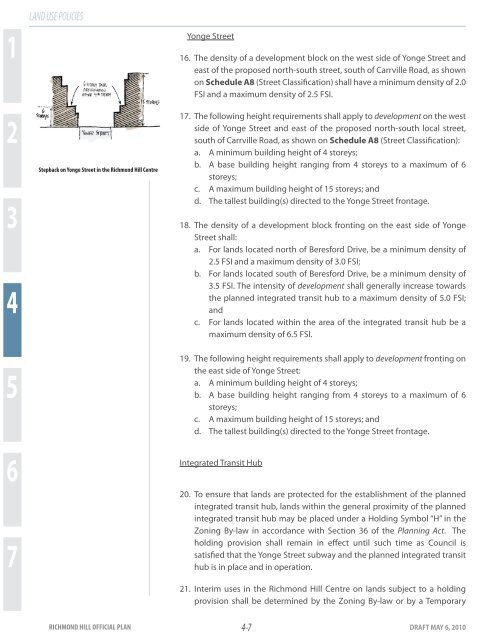 Town of Richmond Hill Draft New Official Plan - Chapter 4