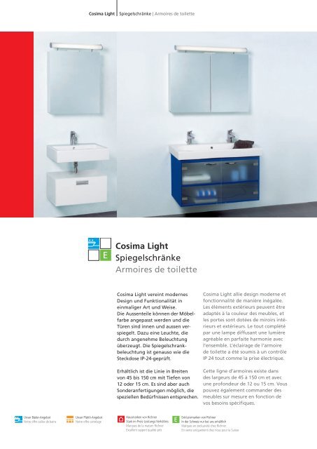 Cosima Light SpiegelschrÃ¤nke Armoires de toilette - Richner