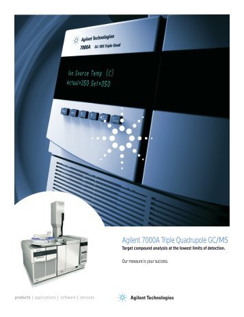 Agilent 7000A Triple Quadrupole GC/MS - Research Institute for ...