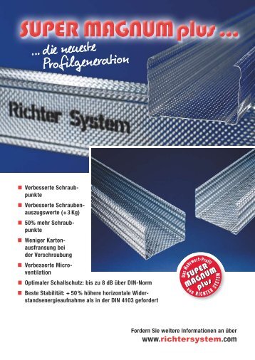 SUPER MAGNUM PLUS GreenSteelÂ®- Flyer - Richter System