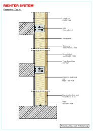 Fassaden Typen Vorhangfassade - Richter System