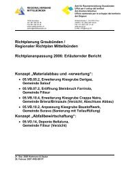 Richtplanung GraubÃ¼nden / Regionaler Richtplan MittelbÃ¼nden ...