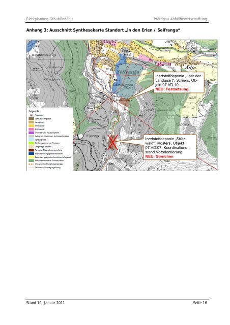 âin den Erlen / Selfrangaâ Klosters-Serneus - Richtplan GraubÃ¼nden