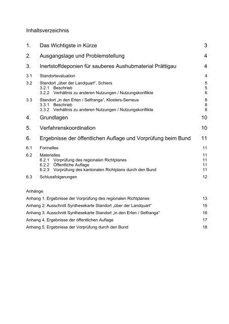 âin den Erlen / Selfrangaâ Klosters-Serneus - Richtplan GraubÃ¼nden