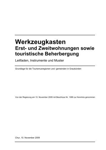 Werkzeugkasten - Richtplan GraubÃ¼nden - Kanton GraubÃ¼nden