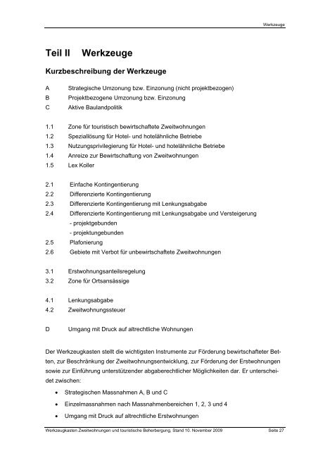 Werkzeugkasten - Richtplan GraubÃ¼nden - Kanton GraubÃ¼nden