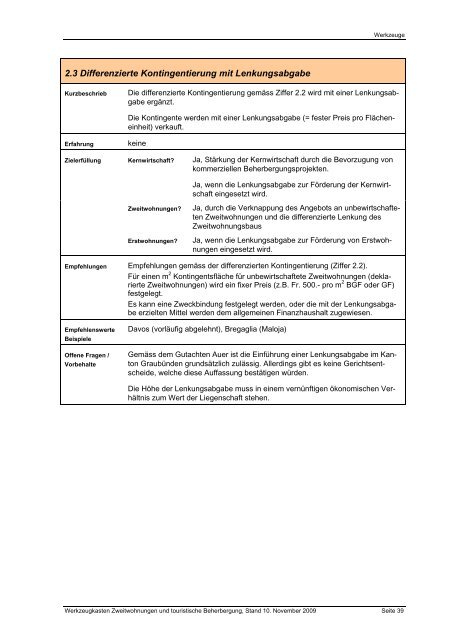 Werkzeugkasten - Richtplan GraubÃ¼nden - Kanton GraubÃ¼nden