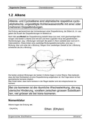 1.2 Alkene - Ricki.ch