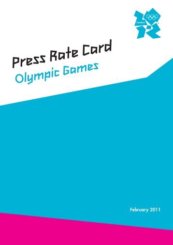 Press Rate Card Olympic Games