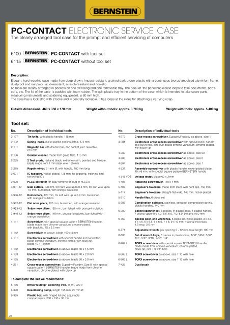 ESD PROFI-SET TRENDY 2280 AND 2285 - Ridair/Brema