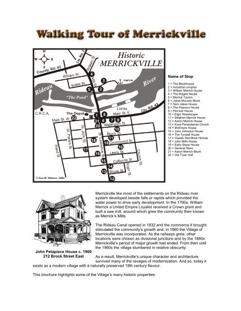 Merrickville - Rideau Heritage Route