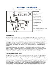 Heritage Tour of Elgin - Rideau Heritage Route