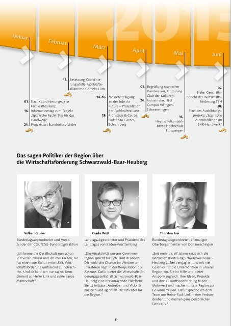 Geschäftsbericht 2013 Wirtschaftsförderung Schwarzwald-Baar-Heuberg