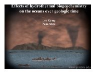 Effects of hydrothermal biogeochemistry on the oceans over ...